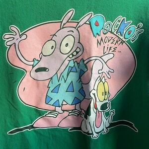 Nickelodeon Rocko’s modern life cute short sleeve tee